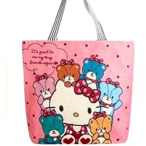 Hello Kitty Tote Bag Large Beach or Pool Bag Catch-All Carry Bag New